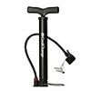 CoolChange Bike Floor Pump with Gauge Mini Bike Pump With Gauge Portable Cycling Non-Skid Stability Easy to Install For Road Bike Mountain Bike MTB Cycling Bicycle Metal Black
