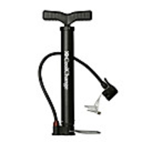 CoolChange Bike Floor Pump with Gauge Mini Bike Pump With Gauge Portable Cycling Non-Skid Stability Easy to Install For Road Bike Mountain Bike MTB Cycling Bicycle Metal Black