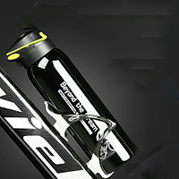 CoolChange Bike Sports Water Bottle BPA Free Portable Heat Insulated Non Toxic Durable For Cycling Bicycle Road Bike Fitness Mountain Bike MTB Casual Outdoor Steel Stainless SilverGray Black / Green miniinthebox