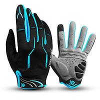 CoolChange Winter Bike Gloves / Cycling Gloves Mountain Bike Gloves Mountain Bike MTB Anti-Slip Thermal Warm Breathable Sweat-wicking Full Finger Gloves Sports Gloves Terry Cloth Black / Red Bule miniinthebox