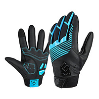 CoolChange Winter Bike Gloves / Cycling Gloves Mountain Bike MTB Anti-Slip Thermal Warm Waterproof Breathable Full Finger Gloves Sports Gloves Black Red Blue for Adults