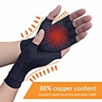 copper arthritis compression arthritis gloves, 88% copper content comfortable gloves for pain relief of rsi,  rheumatoid arthritis carpal tunnel, great for joints when sports,  housework, computer type