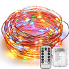 Copper Wire Twinkle Fairy Lights 5M-50LEDs 10M-100LEDs with 8 Lighting Modes 3AA Battery with Remote Control miniinthebox
