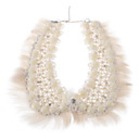 Corner Cut Resin Taping Detachable Collar Necklace