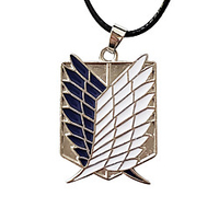 Cosplay Accessories Inspired by Attack on Titan Wings of Freedom Anime Cosplay Accessories 1PC Pendant Alloy Men