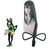 Cosplay Costume Wig Cosplay Wig Asui Tsuyu My Hero Academy Battle For All / Boku no Hero Academia Straight kinky Straight With Bangs Wig Very Long Green Synthetic Hair 39 inch Women