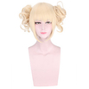 Cosplay Costume Wig Cosplay Wig HimHimiko Toga My Hero Academia / Boku No Hero Curly With 2 Ponytails Neat Bang Wig Blonde Long Blonde Synthetic Hair 14 inch Women