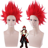 Cosplay Costume Wig Cosplay Wig Kirishima Eijiro My Hero Academia / Boku No Hero Straight Layered Haircut Wig Short Red Synthetic Hair 14 inch Men