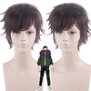 Cosplay Costume Wig Cosplay Wig My Hero Academia / Boku No Hero kinky Straight Short Bob Wig Short Brown Synthetic Hair 12 inch Men