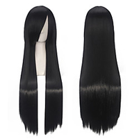 Cosplay Costume Wig Cosplay Wig Natural Straight With Bangs Wig Blonde Long A29 A37 A11 A1 A2 Synthetic Hair 30 inch Women