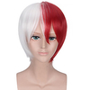 Cosplay Costume Wig Cosplay Wig Todoroki Shouto My Hero Academia / Boku No Hero kinky Straight With Bangs Wig Burgundy Short Wine Red Synthetic Hair 14 inch Men