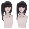 Cosplay Costume Wig Cosplay Wig Tsuyuri Kanawo Demon Slayer kinky Straight Neat Bang With Ponytail Wig Long Dark Brown Synthetic Hair 12 inch Women