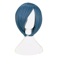 Cosplay Costume Wig Synthetic Wig Cosplay Wig Sebastian Michaelis Black Butler Straight Cosplay Bob Wig Short Rose Gold Blue Black Red Orange Synthetic Hair 12 inch Men
