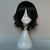 Cosplay Costume Wig Synthetic Wig Cosplay Wig Straight Straight With Bangs Wig Short Black Synthetic Hair Women