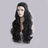 Cosplay Costume Wig Synthetic Wig Cosplay Wig Wavy Natural Wave Natural Wave Wavy Asymmetrical With Bangs Wig Long Natural Black Synthetic Hair Women