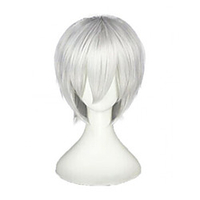 Cosplay Costume Wig Synthetic Wig Ken Kaneki Tokyo Ghoul Straight Cosplay Layered Haircut Wig Short Brown Silver Grey Blue Green Synthetic Hair 10 inch Men