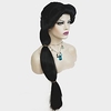 Cosplay Costume Wig Synthetic Wig Straight Braid Wig Long Natural Black Synthetic Hair Women