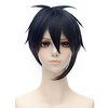 Cosplay Costume Wig Synthetic Wig Straight Layered Haircut Wig Short Black / Blue Synthetic Hair 12 inch Men