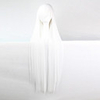 Cosplay Costume Wig Synthetic Wig Straight Straight Asymmetrical Wig Long White Synthetic Hair Women