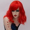 Cosplay Costume Wig Synthetic Wig Wavy Minaj Middle Part Wig Short Grey White Natural Black Rose / Green Gold Pink Synthetic Hair Women