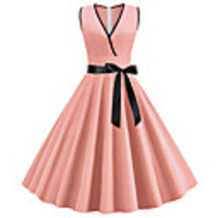 Cosplay Vintage Vacation Dress Dress Party Costume Women