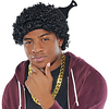 Cosplay Wig Afro Curly Layered Haircut Wig Short Black Synthetic Hair Men