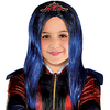 Cosplay Wig Child Evie Straight Middle Part Wig Medium Length Lake Blue Synthetic Hair Women