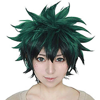 Cosplay Wig for My Hero Academia Asui Tsuyu Women Long Straight Green Hair Halloween Party Costume Wigs miniinthebox