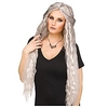 Cosplay Wig Long Gray wavy Curly Asymmetrical Wig Very Long Grey Synthetic Hair Women
