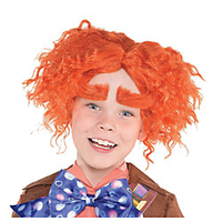 Cosplay Wig Mad Hatter Mad Hatter Tight Curl Pixie Cut Middle Part Wig Short Orange Synthetic Hair Men