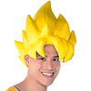 Cosplay Wig Saiyan Yellow Saiyan Straight Pixie Cut Wig Short Yellow Synthetic Hair Men