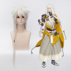 Cosplay Wigs / Synthetic Wig Straight Style Layered Haircut Capless Wig Silver Synthetic Hair 40 inch Men