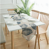 Cotton And Linen Printed Leaf Table Runner