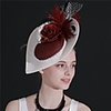 Cotton Fascinators with Floral 1 Piece Party / Evening Headpiece