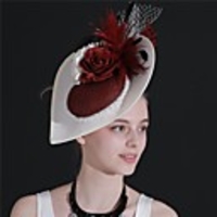 Cotton Fascinators with Floral 1 Piece Party / Evening Headpiece