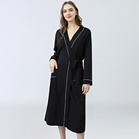 Cotton Waffle Knitted Bathrobe Spring and Summer Thin Cardigan Bathrobe miniinthebox