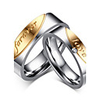 Couple Rings Cubic Zirconia Gold / Silver Zircon Titanium Steel Heart Relationship Tassel Vintage Fashion / Women
