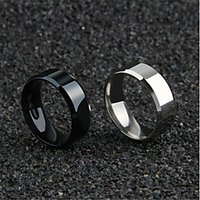 Couple Rings Hollow Black Gold Silver Titanium Steel Blessed Faith Simple Romantic Korean 1pc 6 7 8 9 10 / Men