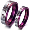 Couple Rings Purple Titanium Steel Relationship Ladies Fashion / Women