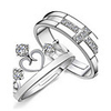 Couple Rings Silver Silver Fashion One Size / Band Ring / Women