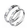 Couple Rings Sterling Silver Ladies Fashion 2pcs / Couple