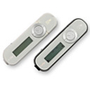 Couple Style Plug-in TF Card Reader MP3 Music Player with LCD Displaying (Black White, 2-Pack)