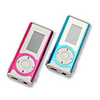 Couple Style Plug-in TF Card Reader MP3 Music Player with LCD Displaying (Rose Red Blue, 2-Pack)