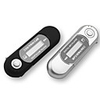 Couple Style Plug-in TF Card Reader MP3 Music Player with LCD Displaying(Silvery Black, 2-Pack)