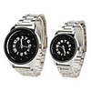 Couple Style Unisex Steel Analog Quartz Wrist Watch (Silver)