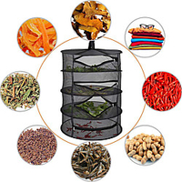 Courtyard Drying Rack 4-Layer Garden Plants Drying Net Flowers And Herbs Side Wall With Zipper Drying Basket miniinthebox