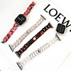 Cow boy chain band for Apple Watch SE 6 5 4 3 2 1 Full resin strap for iwatch belt link bracelet modern style adjust tool