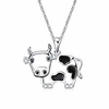 cow gifts silver cute animal cow pendant necklace jewelry gifts for women teen girls birthday