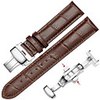 Cowhide Watch Band Black / Brown 20cm / 7.9 Inches 1.4cm / 0.55 Inches / 2cm / 0.8 Inches