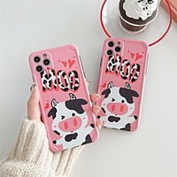 Cows Pattern Phone Case For Apple iPhone 12 Pro Max 11 SE 2020 X XR XS Max 8 7 Shockproof Dustproof Cartoon Animal TPU Back Cover miniinthebox